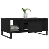 Coffee Table Black 90x50x36.5 cm Engineered Wood 830597