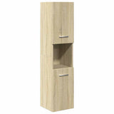 4 Piece Bathroom Furniture Set Sonoma Oak Engineered Wood 3325004