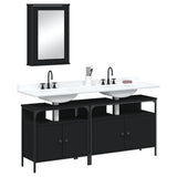 Bathroom Furniture Set Black 3214785