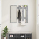 Wall-Mounted Coat Rack Grey Sonoma 100 x 10 x 100 cm 874512