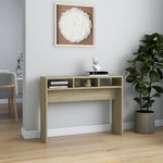 ZNTS Console Table Sonoma Oak 105x30x80 cm Engineered Wood 808308