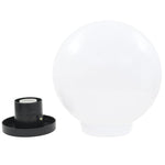 LED Bowl Lamps 4 pcs Spherical 25 cm PMMA 277142
