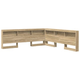 Storage Headboard with Shelf Sonoma Oak 180 cm Engineered Wood 3335511