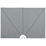 Collapsible Terrace Side Awning Grey 300x150 cm 44564