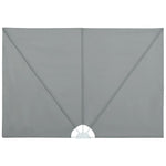 Collapsible Terrace Side Awning Grey 300x200 cm 44565