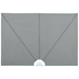 Collapsible Terrace Side Awning Grey 300x200 cm 44565