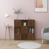 Book Cabinet Brown Oak 90x30x90 cm Engineered Wood 815551