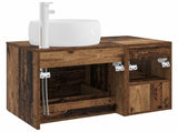 Bathroom Furniture Set 2 pcs Old Wood Engineered Wood 3403926