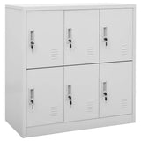 Locker Cabinets 5 pcs Light Grey 90x45x92.5 cm Steel 3095235