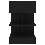 Bedside Cabinets 2 pcs Black 40x35x65 cm 808651