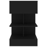 Bedside Cabinets 2 pcs Black 40x35x65 cm 808651