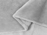Throw Blankets 6 pcs Grey 240 x 270 cm Fleece 42016804