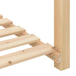 Garden Planter Beige 111 x 37 x 76.5 cm Solid fir wood 42006574