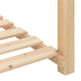 Garden Planter Beige 111 x 37 x 76.5 cm Solid fir wood 42006574