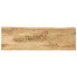 Console Table with Live Edge 105x33x76 cm Solid Wood Mango 372766