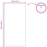 Wall Mirror Rectangular 50 x 100 cm Tempered Glass 42023028