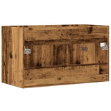 Bathroom Sink Cabinet Old Wood 90x38.5x46 cm Engineered Wood 856215