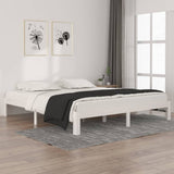Bed Frame without Mattress White 180x200cm Super King Size 810381