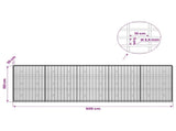 Gabion with 3.5 mm Wire and 5x10 cm Mesh 500x30x150 cm 3462748