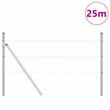 Hexagonal Fence Ground Fix 25 x 0.5 m Galvanised Steel Silver 3352945