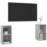 TV Cabinets 2 pcs Concrete Grey 72x35x36.5 cm Engineered Wood 3079902