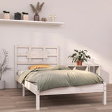 Bed Frame without Mattress White 90x190 cm Single Solid Wood 3105631