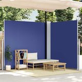 Retractable Side Awning Blue 220x600 cm 318016