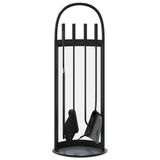 5 Piece Fireplace Tool Set 23x15x66 cm Steel 156379
