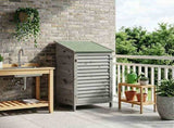 Garden Shed with Roof Grey 59 x 56 x 113.5 cm Solid Fir Wood 42033454
