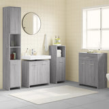 4 Piece Bathroom Furniture Set Grey Sonoma Engineered Wood 3154410