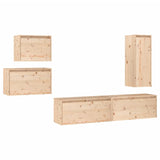 TV Cabinets 5 pcs Solid Wood Pine 3100259