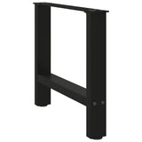 ZNTS Coffee Table Legs Black 2 pcs 60x cm Steel 4013284