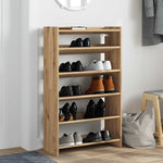 ZNTS Shoe Rack Artisan Oak 60x25x100 cm Engineered Wood 859877