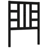 Bed Frame without Mattress Black Small Single Solid Wood Pine 3191935