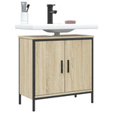 Bathroom Sink Cabinet Sonoma Oak 60x30x60 cm Engineered Wood 842447
