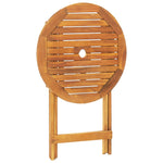 ZNTS 3 Piece Bistro Set Black Polypropylene and Solid Wood 3281745
