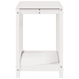 Potting Table with Shelf White 108x50x75 cm Solid Wood Pine 832403