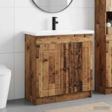 Bathroom Furniture Set Old Wood 56 x 37.5 x 81 cm 3404132