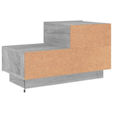 Bedside Cabinet with LED Lights Grey Sonoma 70x36x40.5 cm 836782