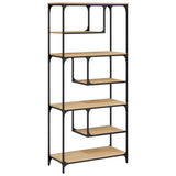 Bookcase Sonoma Oak 81x36x176 cm Engineered Wood 836224