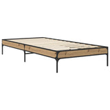 Bed Frame Artisian Oak 80 x 200 cm Engineered Wood 8009135