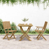 Folding Garden Chairs 2 pcs 54x61x88 cm Solid Wood Acacia 365741