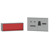 Work Cabinet Set with Drawer with Shelf with Storage 5 pcs Red 3321423