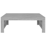 ZNTS Coffee Table Grey Sonoma 100x100x35 cm Engineered Wood 815997