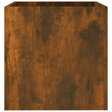 Planter Box Smoked Oak 40x40x40 cm Engineered Wood 820499