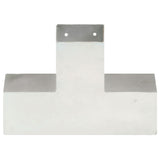 Post Connectors 4 pcs X Shape Galvanised Metal 91x91 mm 145476
