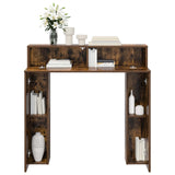 Fireplace Surround Smoked Oak 102 x 18 x 100.5 cm 8006602