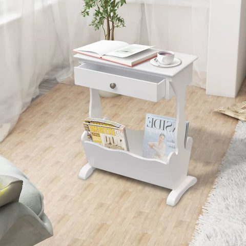 Magazine Rack Melrose White 242440