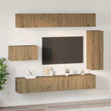TV Cabinet Set 8 pcs Artisan Oak Engineered Wood 3393134