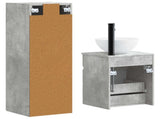 Bathroom Furniture Set 2 pcs Concrete Grey 33 x 34.5 x 100 cm 3406136